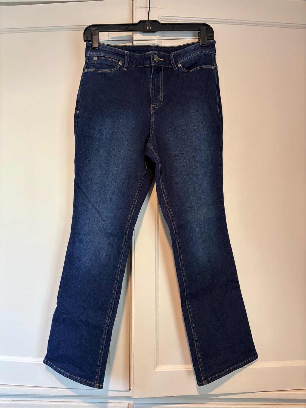 Christopher & Banks Petite Dark Wash Bootcut Jeans